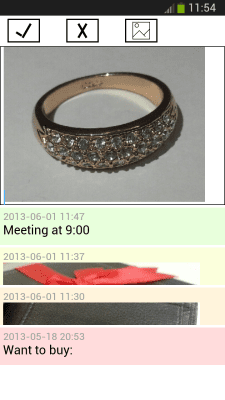 Screenshot of the application picture notes - #3