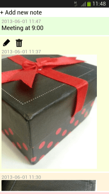 Screenshot of the application picture notes - #4