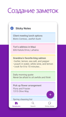 Screenshot of the application OneNote - #2