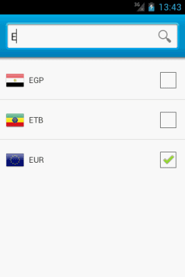 Screenshot of the application Currency converter from Imdev - #4