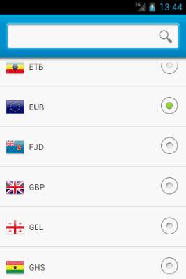 Screenshot of the application Currency converter from Imdev - #5