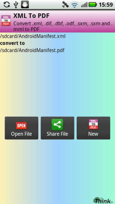 Screenshot of the application XML to PDF - #4