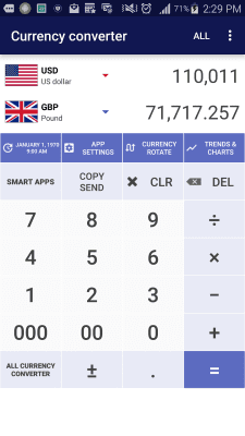 Screenshot of the application SmartWho Exchange Rates - #1