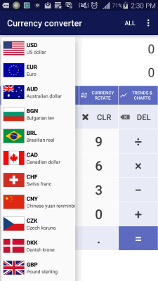Screenshot of the application SmartWho Exchange Rates - #2