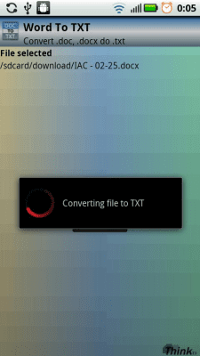 Screenshot of the application Word To TXT - #3