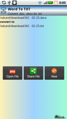 Screenshot of the application Word To TXT - #4