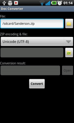 Screenshot of the application Doc Converter - #3