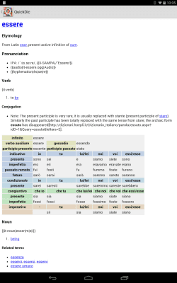 Screenshot of the application QuickDic Offline Dictionary - #6