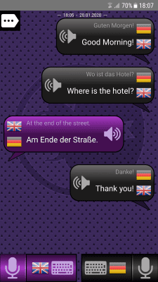 Screenshot of the application Conversation interpreter - #3