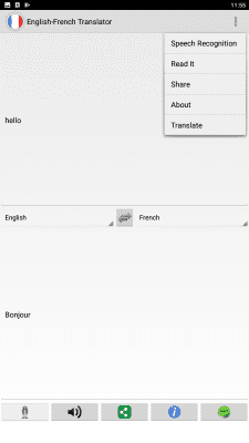 Screenshot of the application French translator - #3