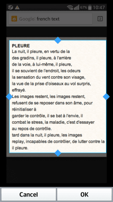 Screenshot of the application Text Scanner French (OCR) - #3