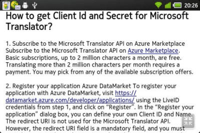 Screenshot of the application Camera Dictionary - #4