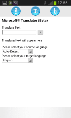 Screenshot of the application translator app - #2