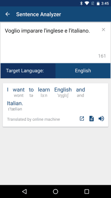 Screenshot of the application Italian English Dictionary - #4