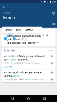 Screenshot of the application German English Dictionary & Translator - #2