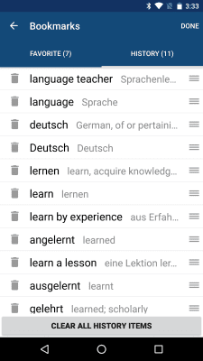 Screenshot of the application German English Dictionary & Translator - #5