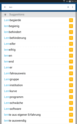 Screenshot of the application German English Dictionary & Translator - #6