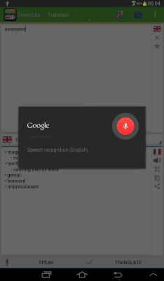 Screenshot of the application TransZilla Translator - #1