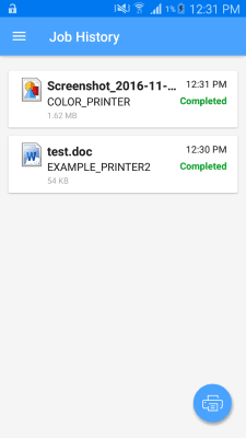 Screenshot of the application Micro Focus iPrint - #2