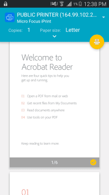 Screenshot of the application Micro Focus iPrint - #6