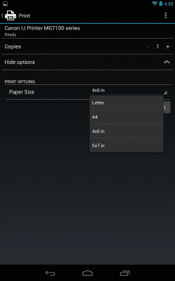 Screenshot of the application Canon Print Service Plugin - #4