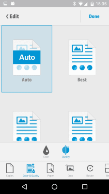 Screenshot of the application HP ePrint - #4