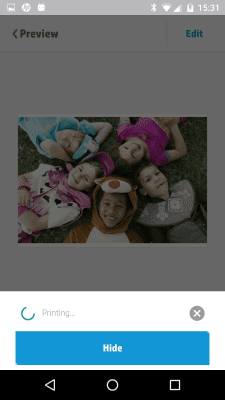 Screenshot of the application HP ePrint - #6