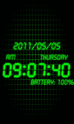 Screenshot of the application Battery β clock - #1