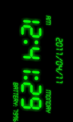 Screenshot of the application Battery β clock - #2