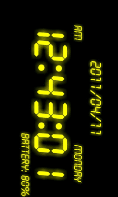Screenshot of the application Battery β clock - #4