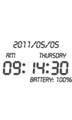 Screenshot of the application Battery β clock - #5