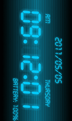 Screenshot of the application Battery β clock - #8