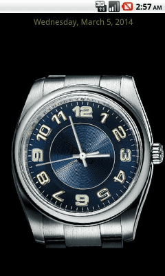 Screenshot of the application Analog clock - #3