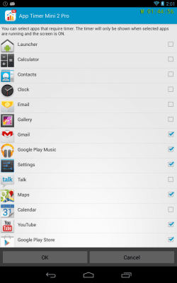 Screenshot of the application App Timer Mini 2 - #9