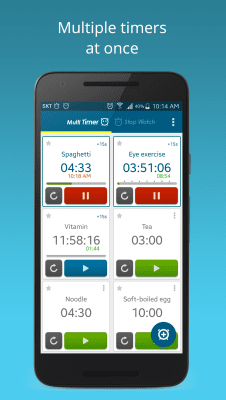 Screenshot of the application Multi Timer Stopwatch - #1