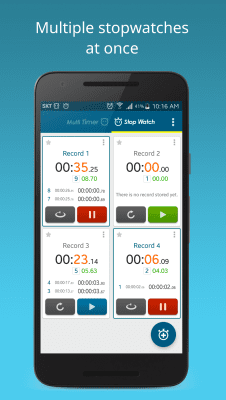 Screenshot of the application Multi Timer Stopwatch - #6