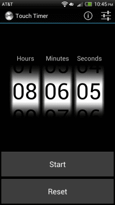 Screenshot of the application Timer - #1