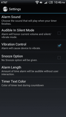 Screenshot of the application Timer - #3