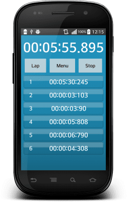 Screenshot of the application Timer and Stopwatch - #2