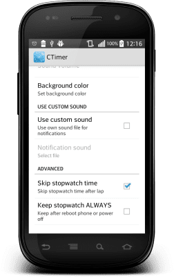 Screenshot of the application Timer and Stopwatch - #7