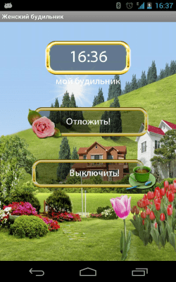 Screenshot of the application Women's alarm clock - #14