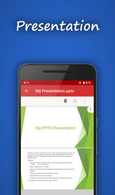 Screenshot of the application My PPTX presentation - #2