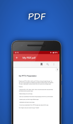 Screenshot of the application My PPTX presentation - #4