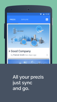 Screenshot of the application Prezi Viewer - #1