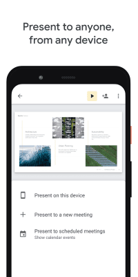 Screenshot of the application Google Presentations - #3