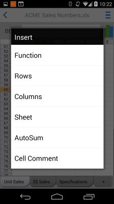 Screenshot of the application Docs To Go - Free Office Suite - #6