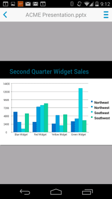Screenshot of the application Docs To Go - Free Office Suite - #7