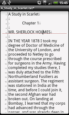 Screenshot of the application Jota Text Editor - #5