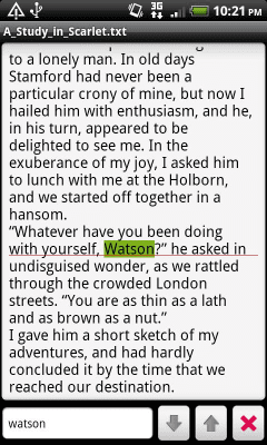 Screenshot of the application Jota Text Editor - #8