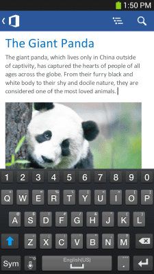 Screenshot of the application Microsoft Office Mobile (old) - #4